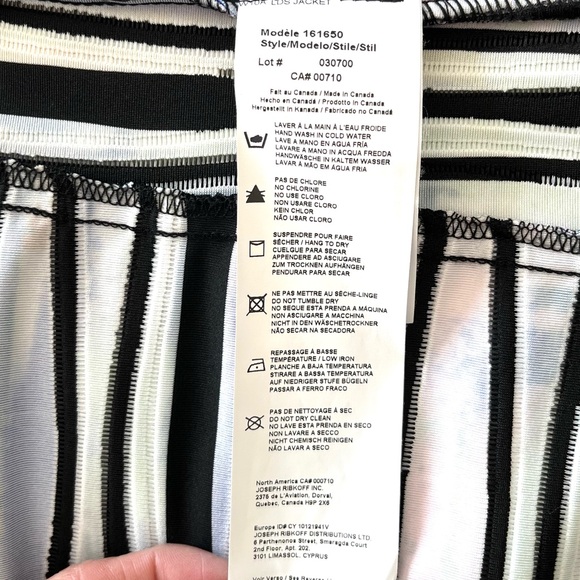 Joseph Ribkoff Multicolour Abstract Print Textured Blazer Jacket, Size 10 - Picture 11 of 12